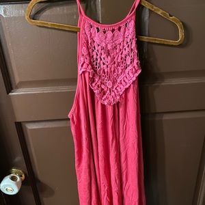 Pink Halter Tank